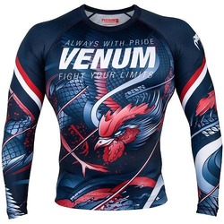 Rooster Rashguard LS navy orange 1