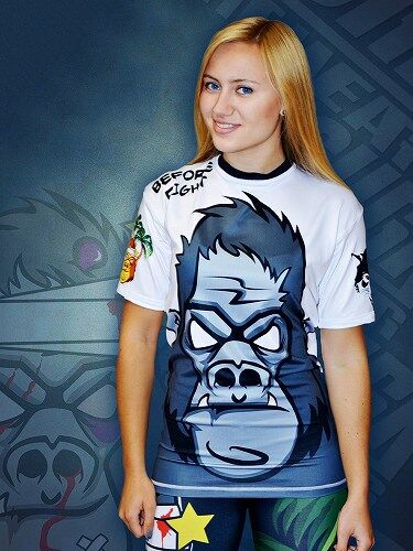 Gorilla Fight Rashguard White 1
