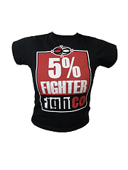Fight Co Tシャツ 5% Fighter Child 黒