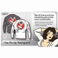 Pin Up Rash Guard LS  White 1