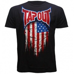 USA FLAG T-SHIRT black