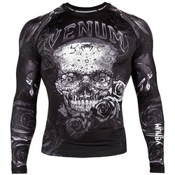 Santa Muerte 30 Rashguard LS blackwhite 1