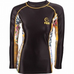 Fuji Women's Kimono Rashguard BK Gold1