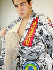 Bull Terrier jiu-jitsu gi