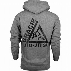 Gracie University Hoodie Gray 2