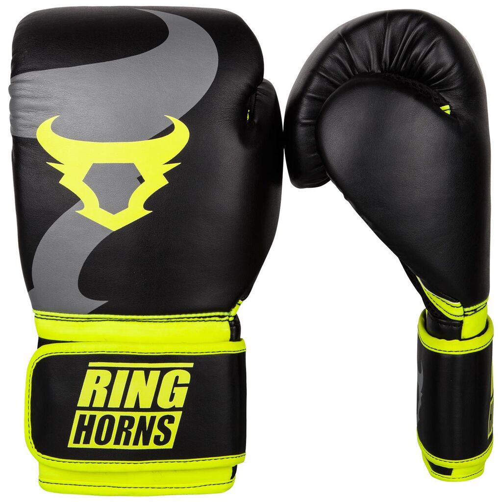 Ringhorns Charger Boxing Gloves Black Neo Yellow1