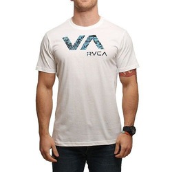 RVCA TROPIC DOOM TEE WHITE 1