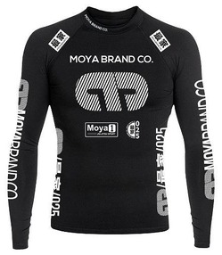 TEAM MOYA BLACK LS RASHGUARD black 1