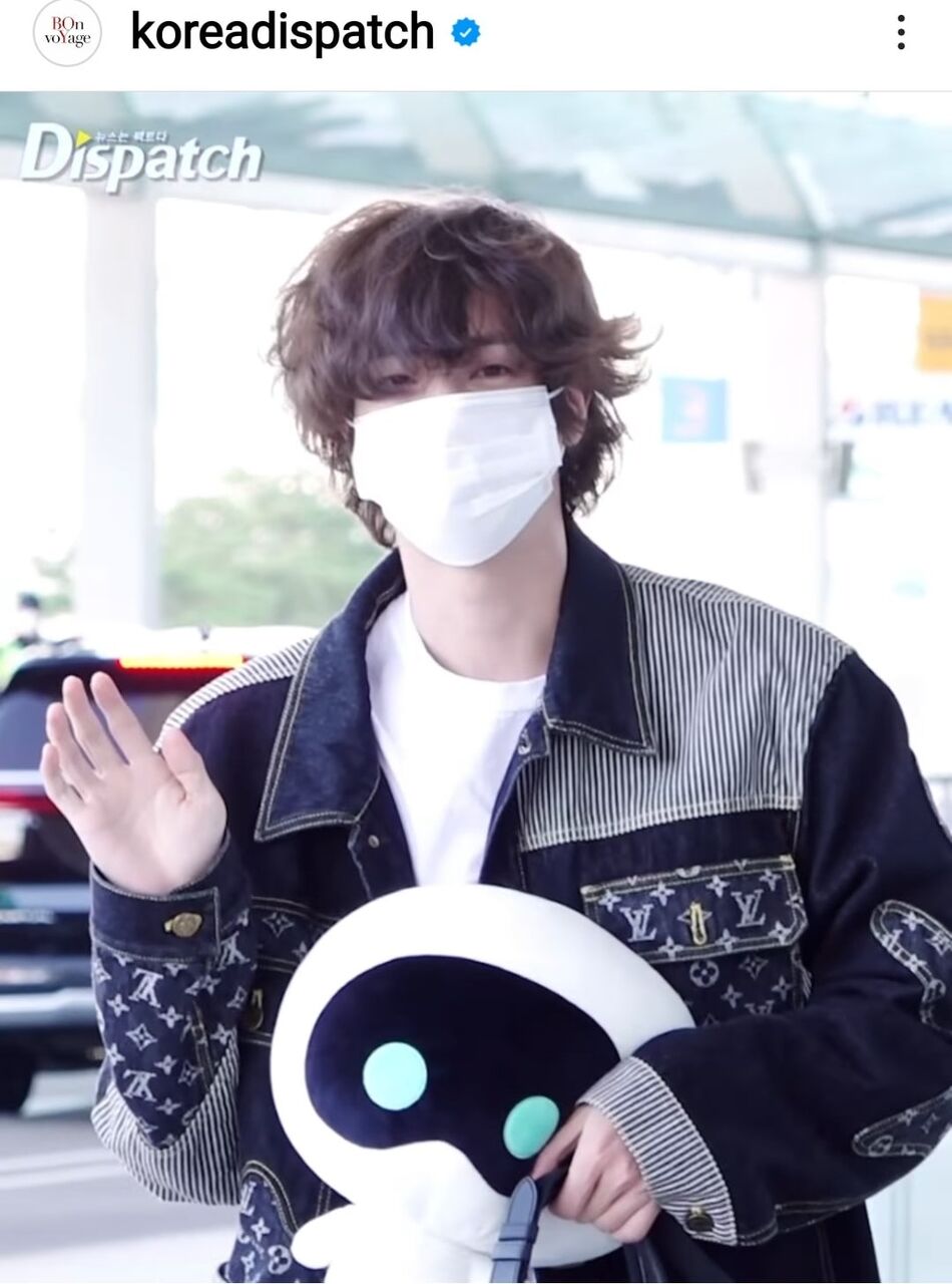 BTS♡ジン(JIN)本日出国✈ｺｰﾙﾄﾞﾌﾟﾚｲのｺﾝｻｰﾄ参加の為 22..10.24