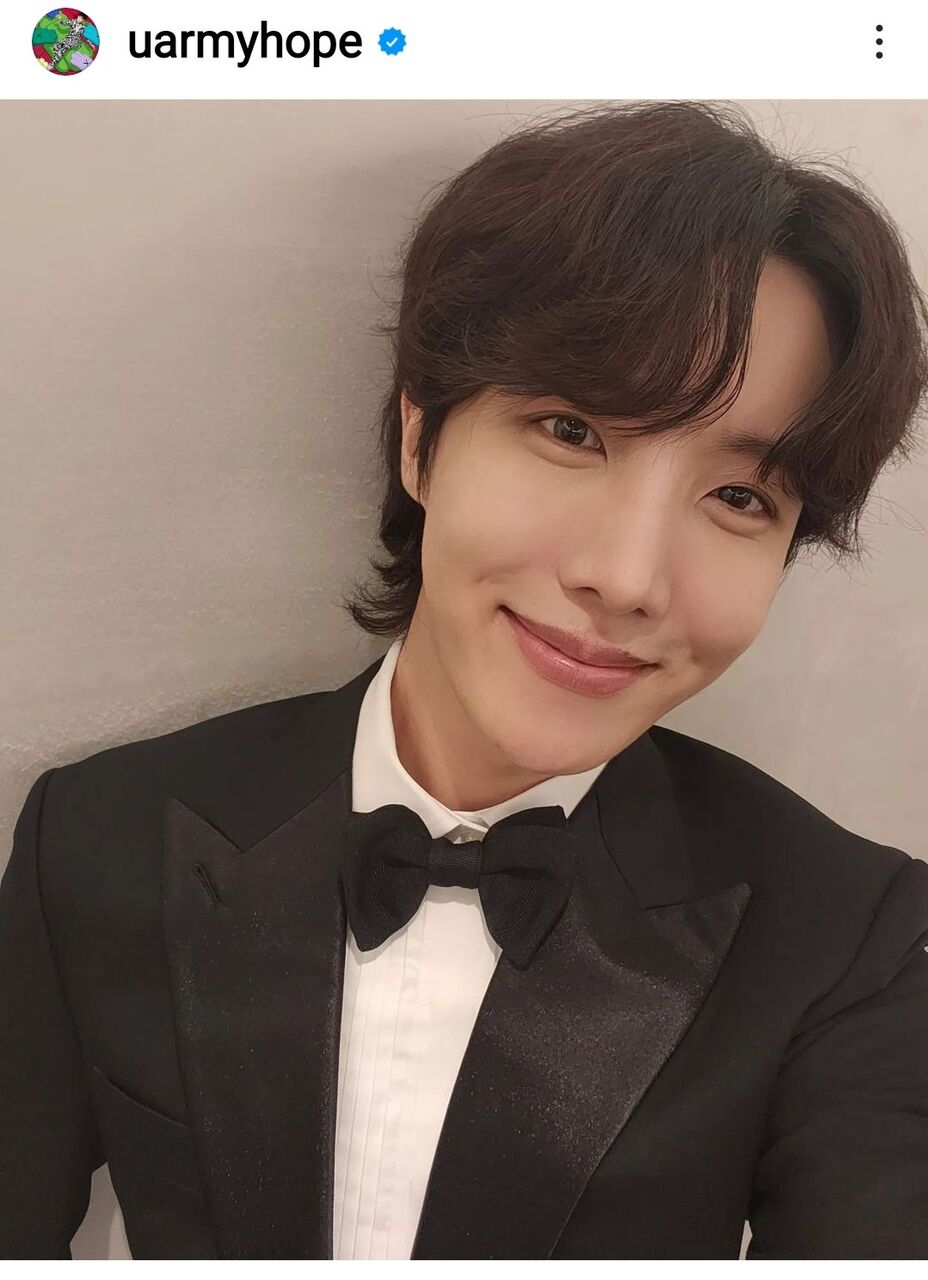 BTS♡TMA2022♡受賞後ﾒﾝﾊﾞｰの様子/J-HOPE（ﾎﾋﾞ）ｾﾙｶ : GO BTS for BTS