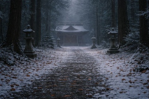神社の「参道の踏み跡が消える頃」 ― 神の道に戻るという感覚のキャプチャー