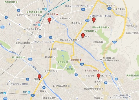 金沢五社とは？のキャプチャー