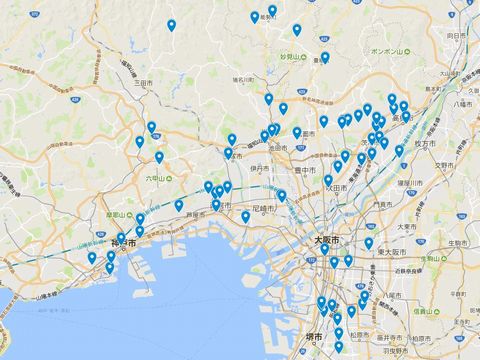 延喜式神名帳　摂津国の式内社 75座のキャプチャー