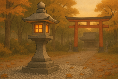 灯籠 ― 形状に宿る“火・風・水・土” 四元素の象徴のキャプチャー