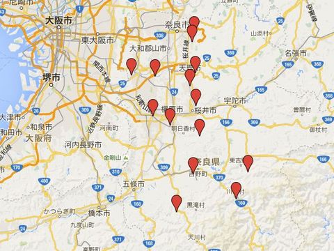 奈良県の別表神社のキャプチャー