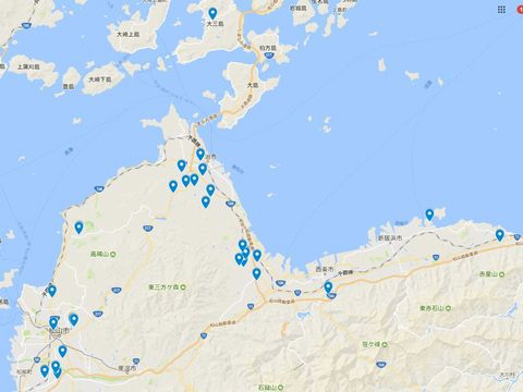 延喜式神名帳　伊予国の式内社 24座のキャプチャー