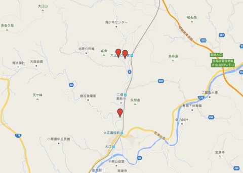 福知山市大江町の元伊勢三社のキャプチャー