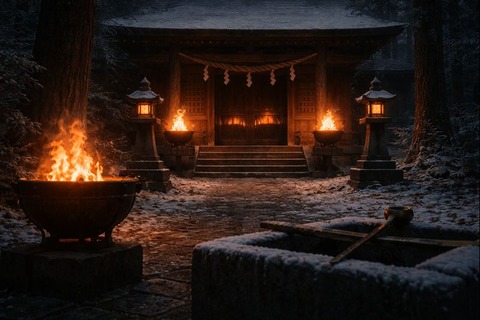 冬至前後に「水を使わない」社の存在 ― 水垢離を避ける日のキャプチャー