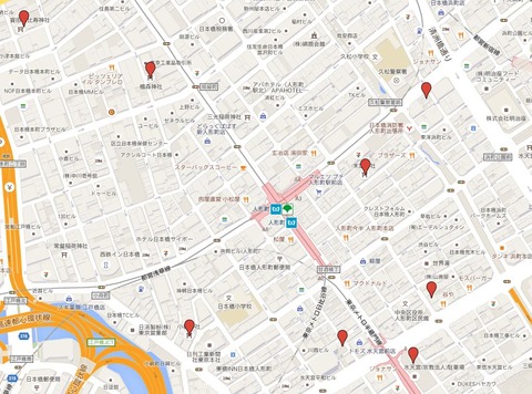 日本橋七福神 - 東京都中央区の日本橋付近に点在する巡礼札所、御朱印収集最適コース