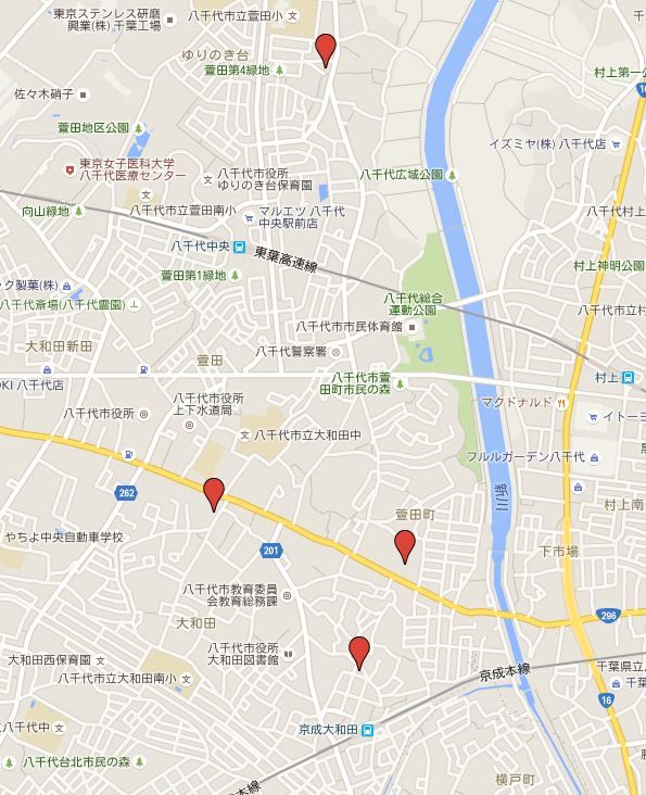 時平神社四社 - 千葉県八千代市になぜか四社も集中する謎、天満宮が近辺には存在しない