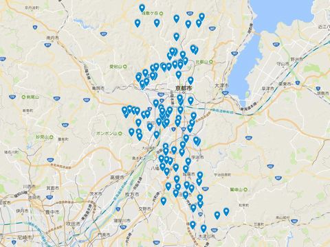 延喜式神名帳　山城国の式内社 122座のキャプチャー