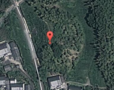 椿井大塚山古墳(京都府・木津川市) by Googleアース - ぶっちゃけ古事記