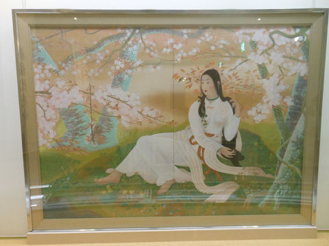 木華開耶媛 - 満開の木の下に座る美しい女神サクヤは美しさの儚さの象徴？【大古事記展】のキャプチャー