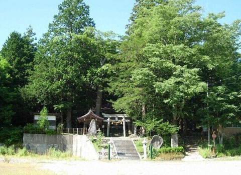 一位森八幡神社　岐阜県高山市高根町日和田のキャプチャー