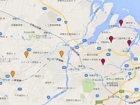 小俣・大湊めぐり - 伊勢神宮125社めぐりの一つのキャプチャー