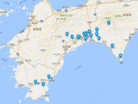 延喜式神名帳　土佐国の式内社 21座のキャプチャー