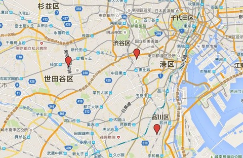 江戸郊外三大相撲とは？ - 現在の東京の神社三社の位置