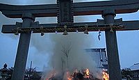 黒龍神社(舟橋町) - 九頭竜川の守護神、柴田勝家ゆかり、2月に12メートルもの左義長