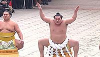 明治神宮で横綱白鵬が奉納土俵入りを披露 - 2014年1月8日、東京都渋谷区