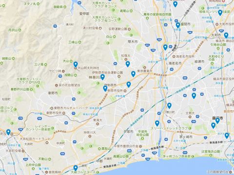 延喜式神名帳　相模国の式内社 13座のキャプチャー