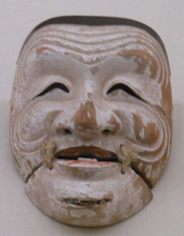 摩多羅神面(白色尉)(大古事記展) - ぶっちゃけ古事記