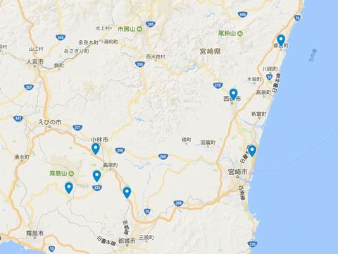 延喜式神名帳　日向国の式内社 4座のキャプチャー