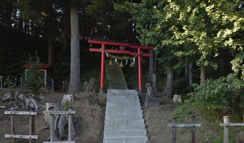 松本神社　秋田県由利本荘市松本谷地下のキャプチャー