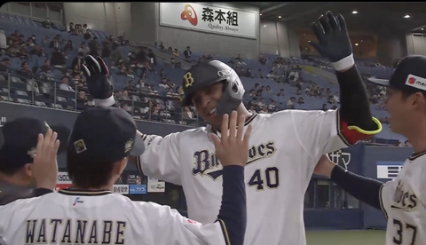 セデーニョ2HR 今宮2HR オリックス2HR  HR王争いも熾烈