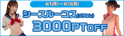 シースルー割引キャンペーンのコピー