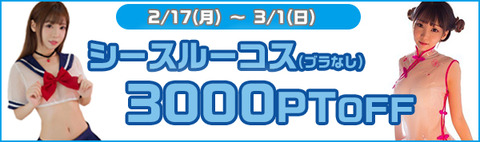 シースルー割引キャンペーンのコピー