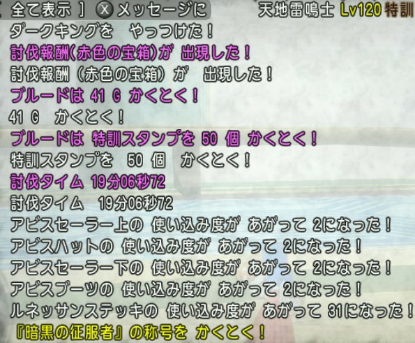 ダークキング をキメラとサポで討伐 自分が天地雷鳴士の新構成 ブルードのブログ Dq10