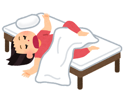 寝相が悪い人 いらすとや