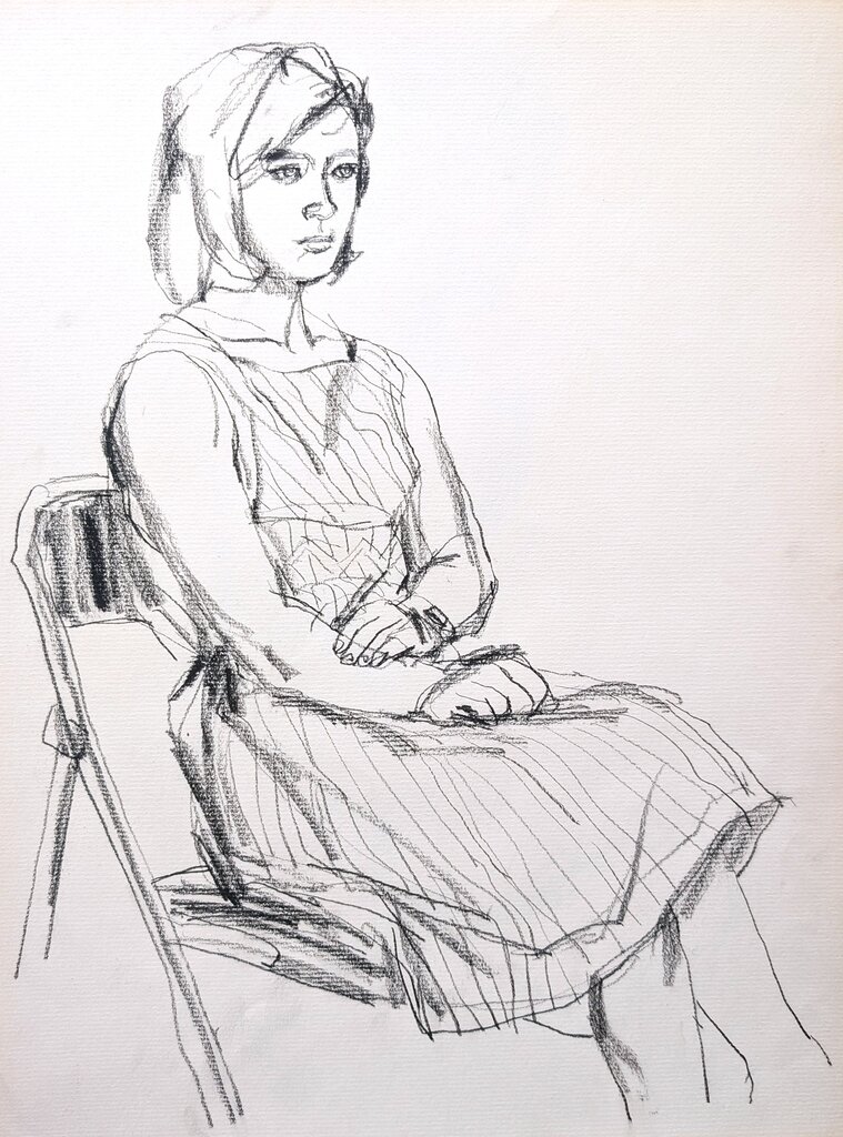 スケッチ・人物77_中村英夫作品集 : 画家のひみつ基地_Japanese artist