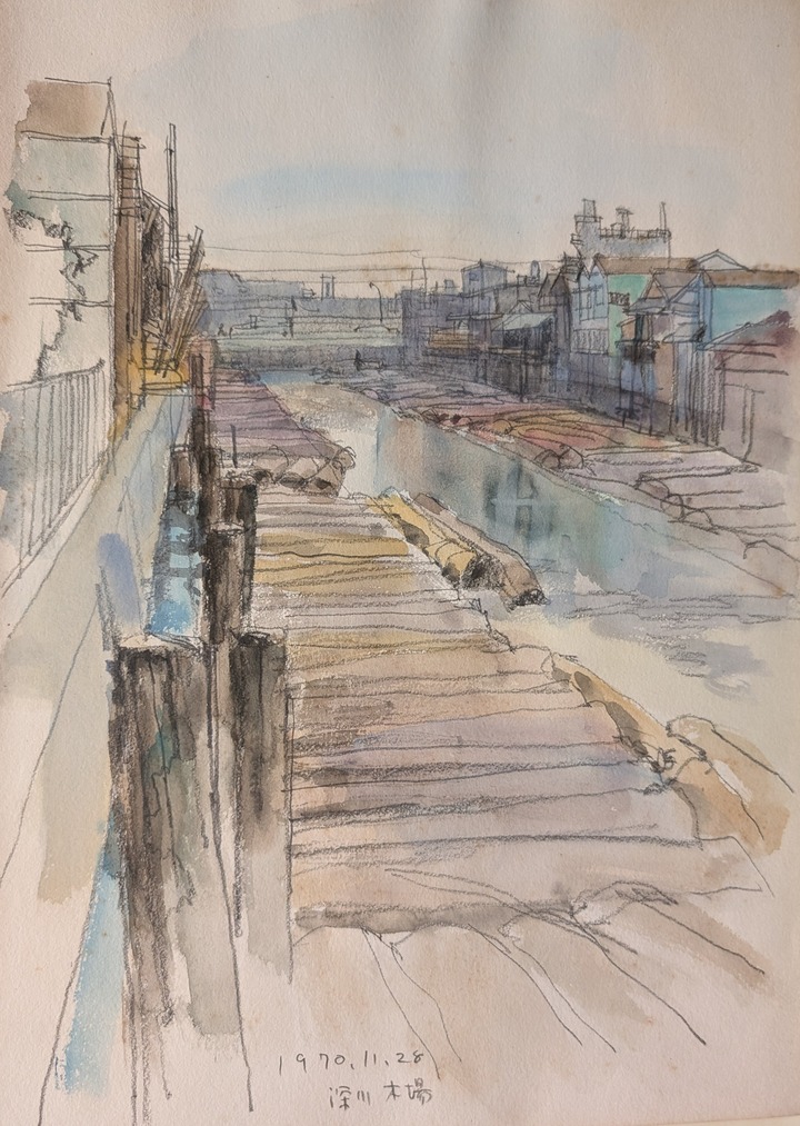 スケッチ・風景14_中村英夫作品集 : 画家のひみつ基地_Japanese artist