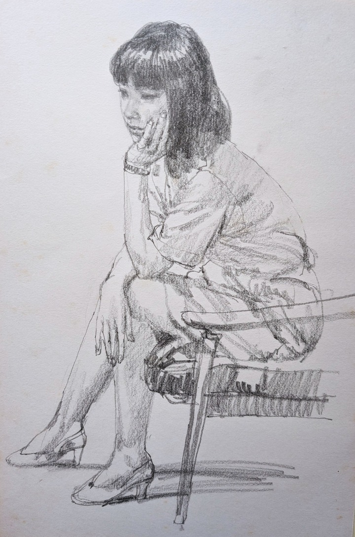 スケッチ・人物81_中村英夫作品集 : 画家のひみつ基地_Japanese artist