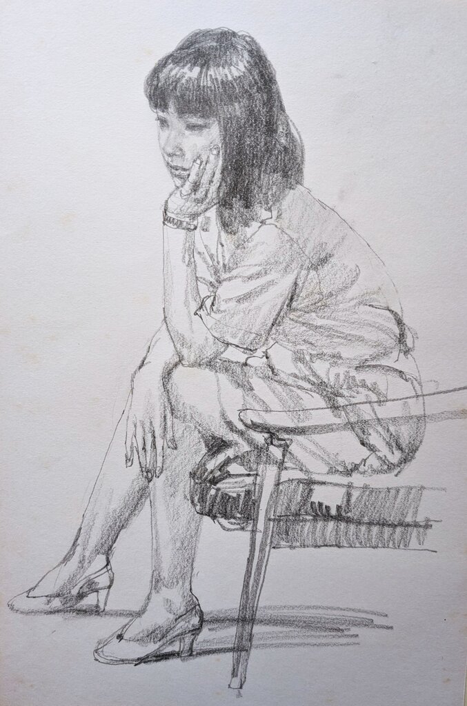 スケッチ・人物81_中村英夫作品集 : 画家のひみつ基地_Japanese artist