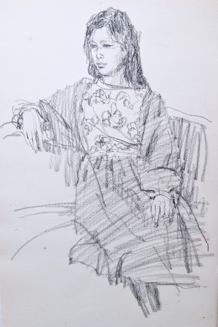 スケッチ・人物90_中村英夫作品集 : 画家のひみつ基地_Japanese artist