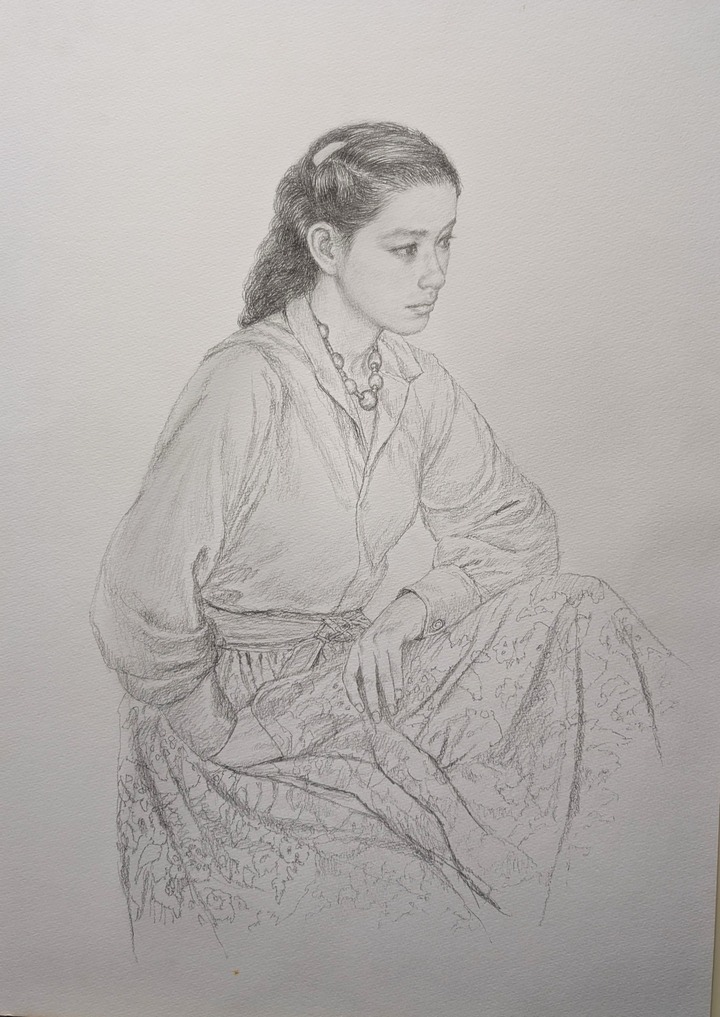 スケッチ・人物34_中村英夫作品集 : 画家のひみつ基地_Japanese artist