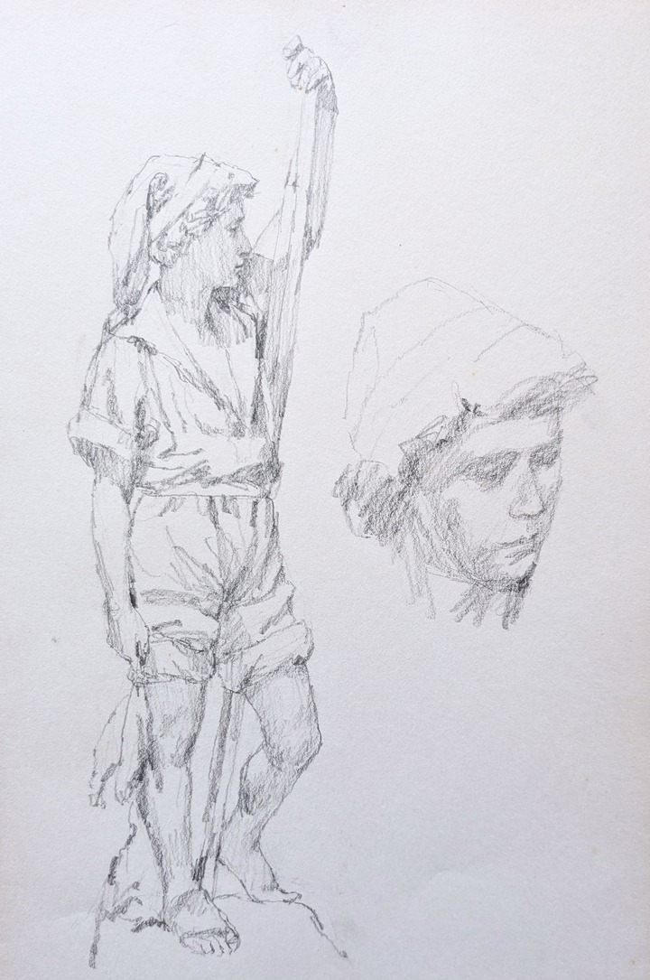 スケッチ・人物79_中村英夫作品集 : 画家のひみつ基地_Japanese artist