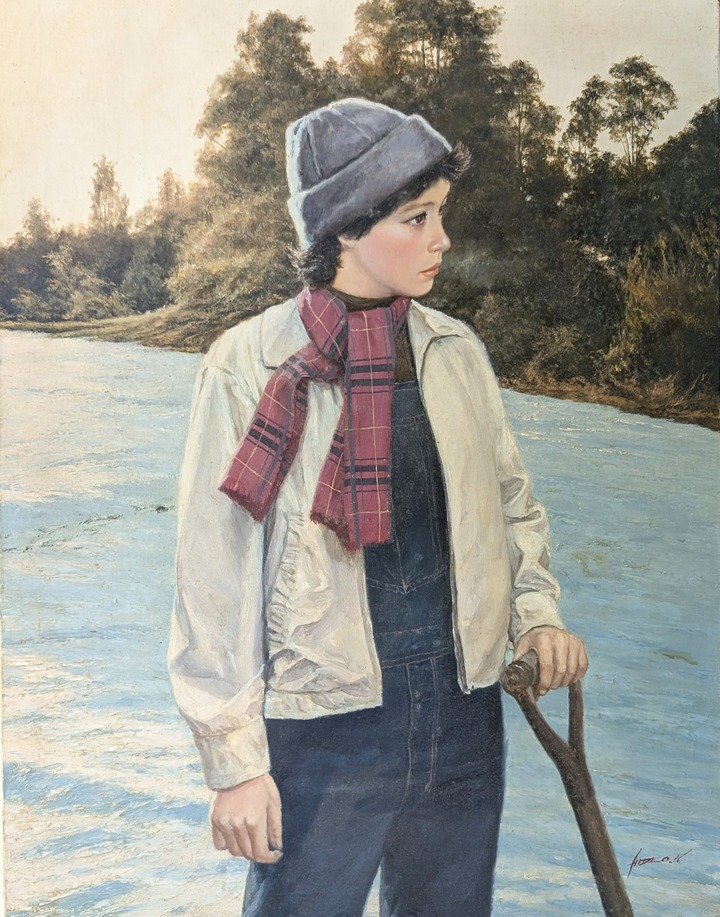油彩画・人物01_中村英夫作品集 : 画家のひみつ基地_Japanese artist